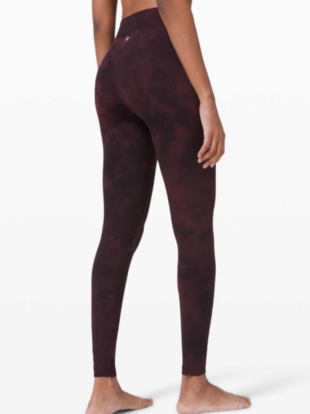 Lululemon Align Pant 28" *Diamond Dye Diamond Dye Cassis Black Size 6